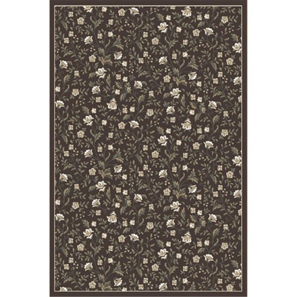 Radici 6674-0015-BROWN Pisa Round Brown Traditional Turkey Area Rug- 7 ft. 10 in. 6674/0015/BROWN